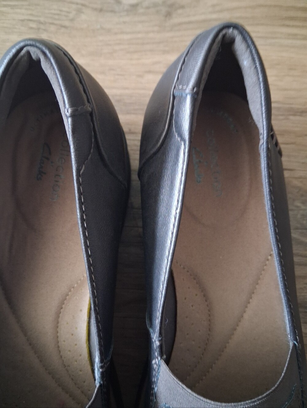 Clarks Women’s Slip-On Loafers in Brown and Tan - Picture 2 of 5